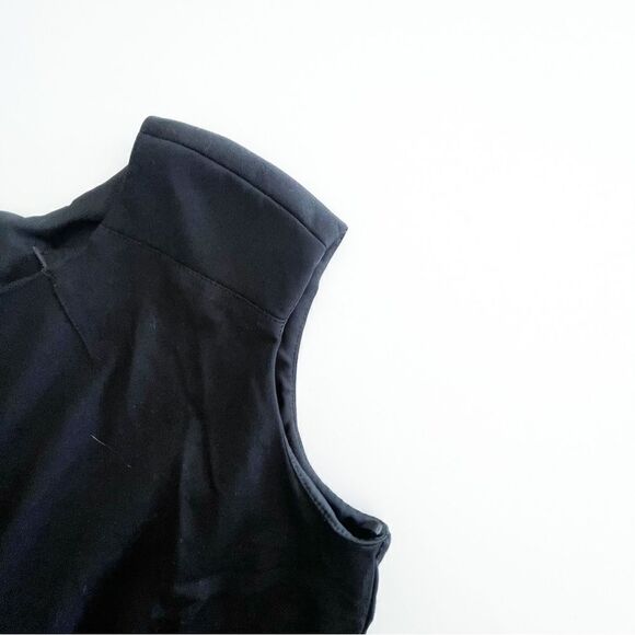 Frank Lyman Sleeveless Shift Dress Black Back Zip Women's 14 Stretch LBD - Picture 3 of 8